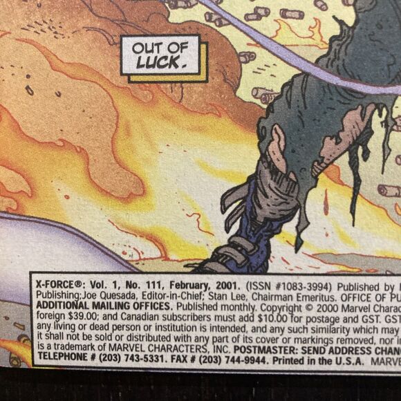 X-Force: Assorted Set No. 110- 115 & 117-119. Marvel Comics (2001) - Picture 15 of 16